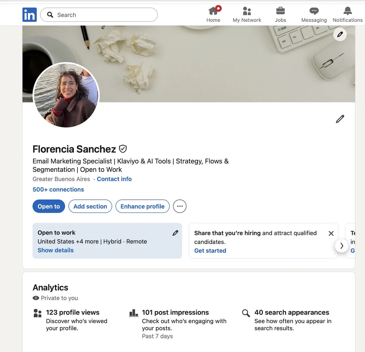 Florencia Sanchez LinkedIn profile